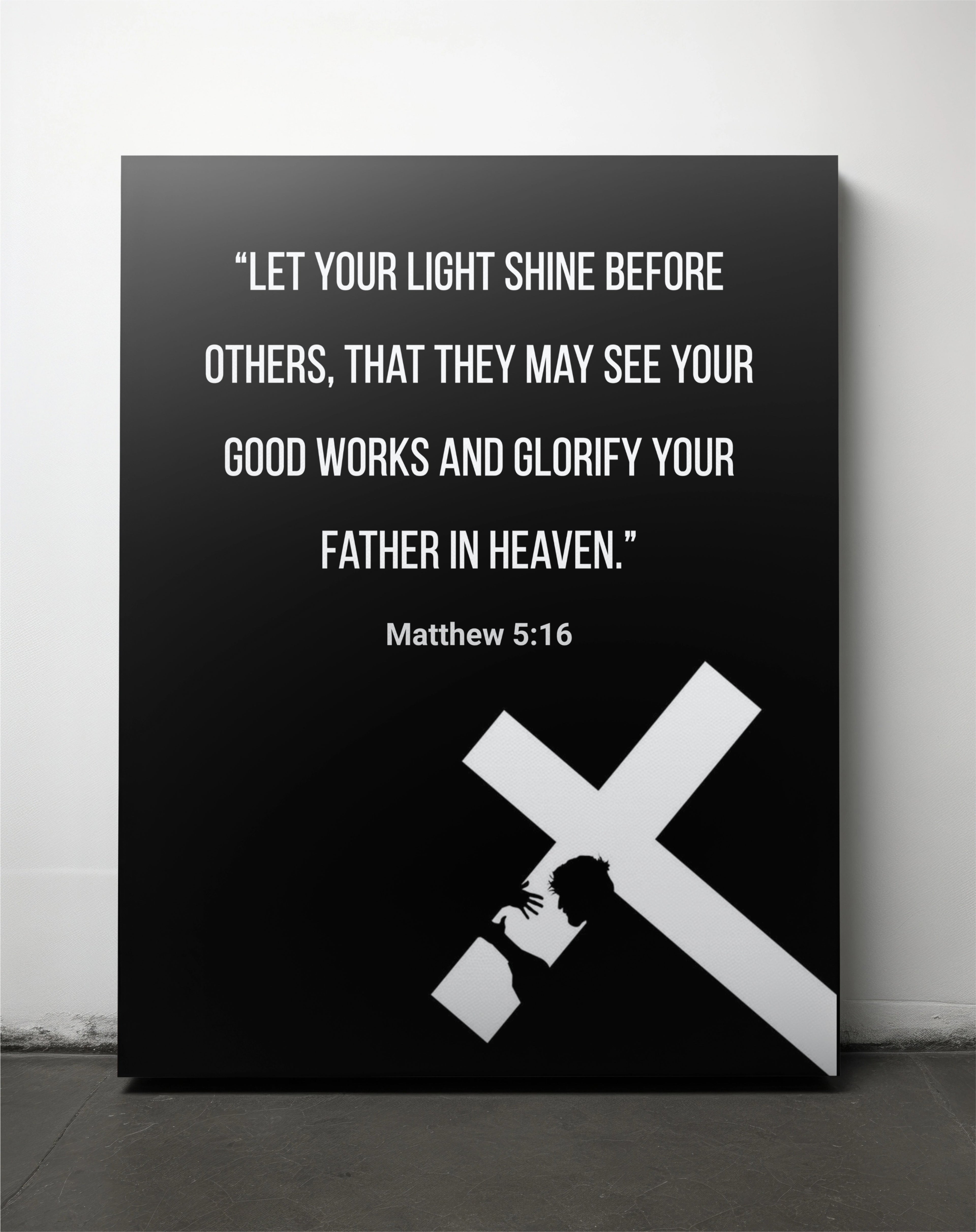 Mathew 5: 15 - Let Your light shine - Canvas