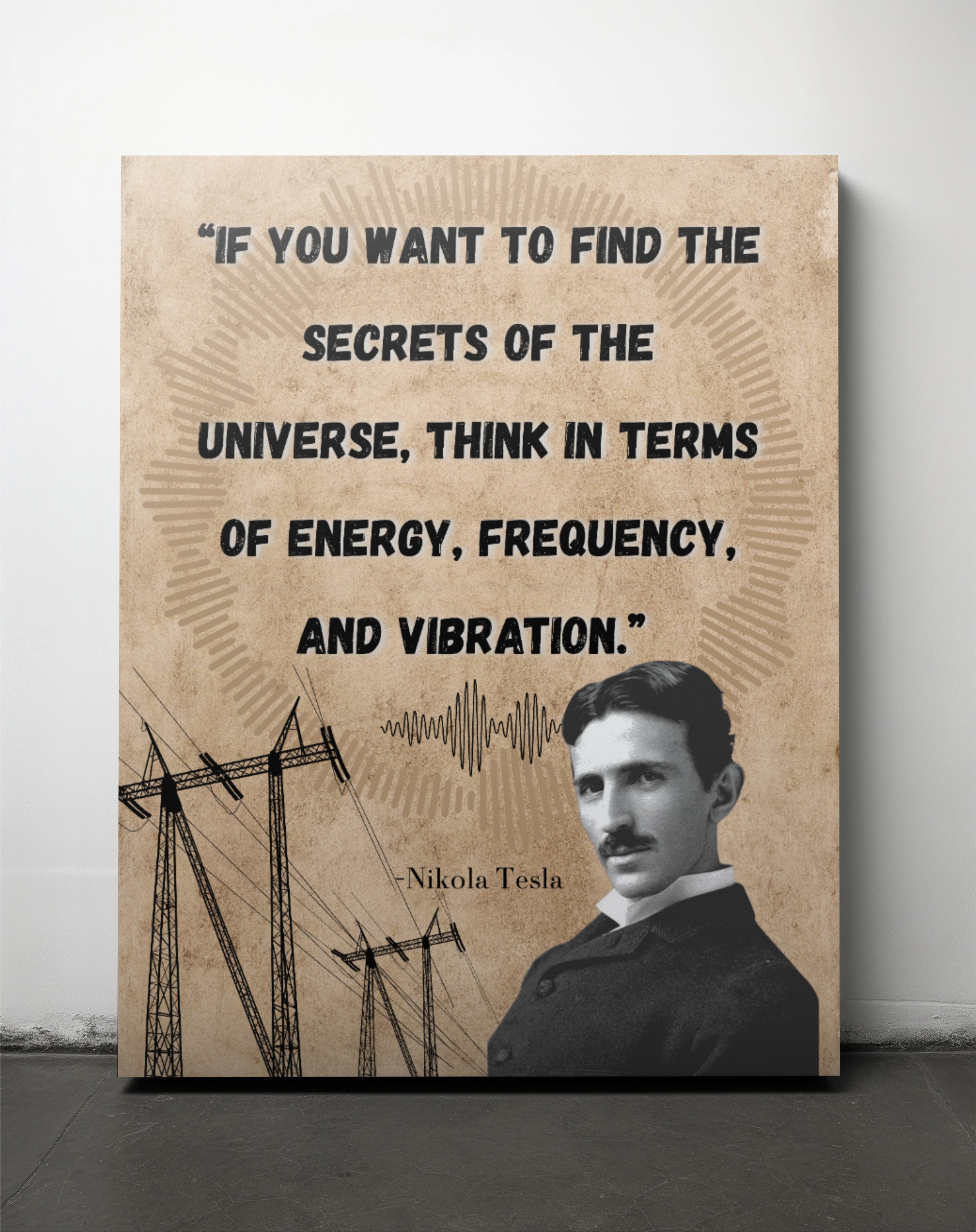 Nikola Tesla - Secrets of the universe - Canvas